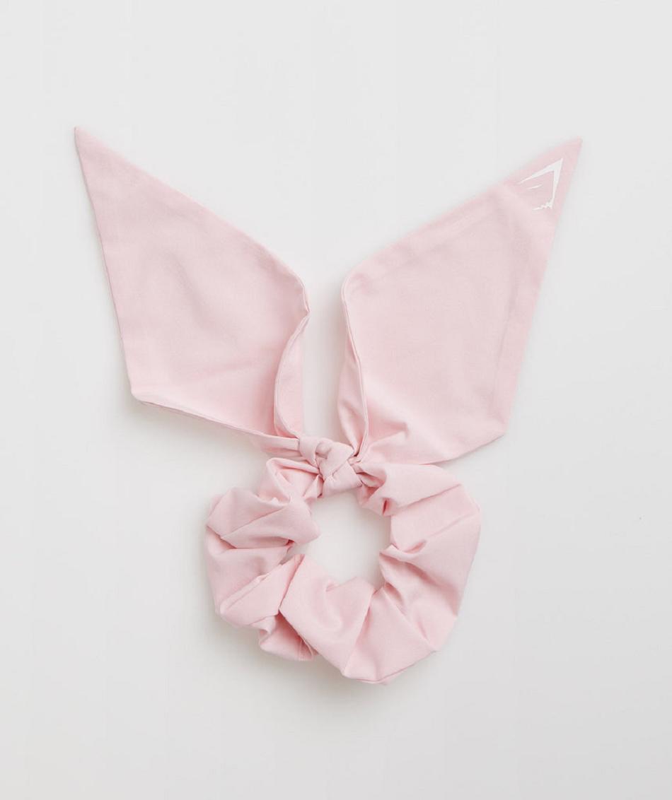 Czapki Akcesoria Gymshark Bow Scrunchie Różowe | PL 4241HAP